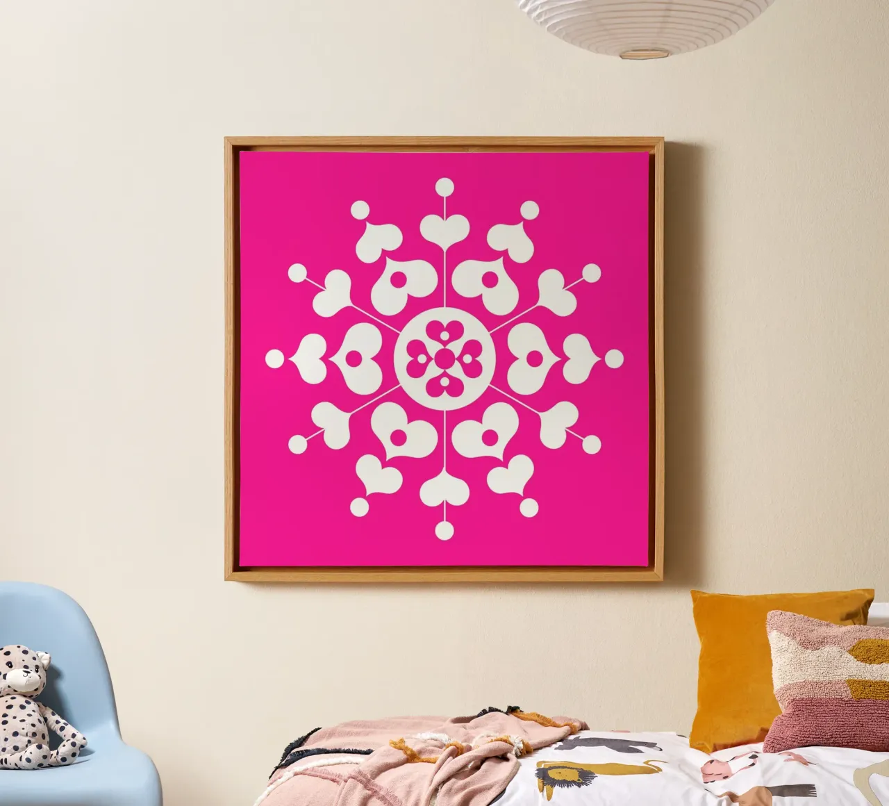 Snowflake canvas by Bo Lundberg