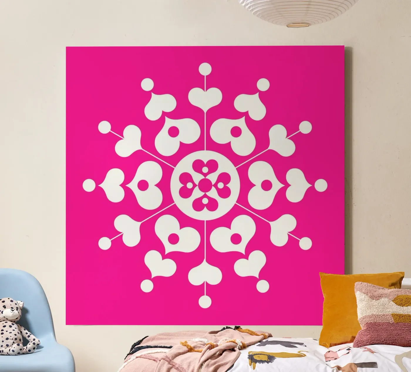 Snowflake canvas by Bo Lundberg