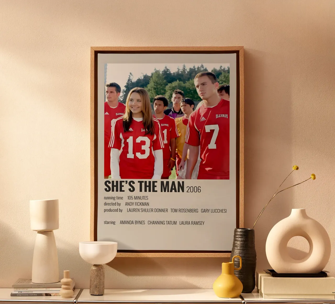 SHE'S THE MAN 2006 canvas met Baklijst van MVFminimalist