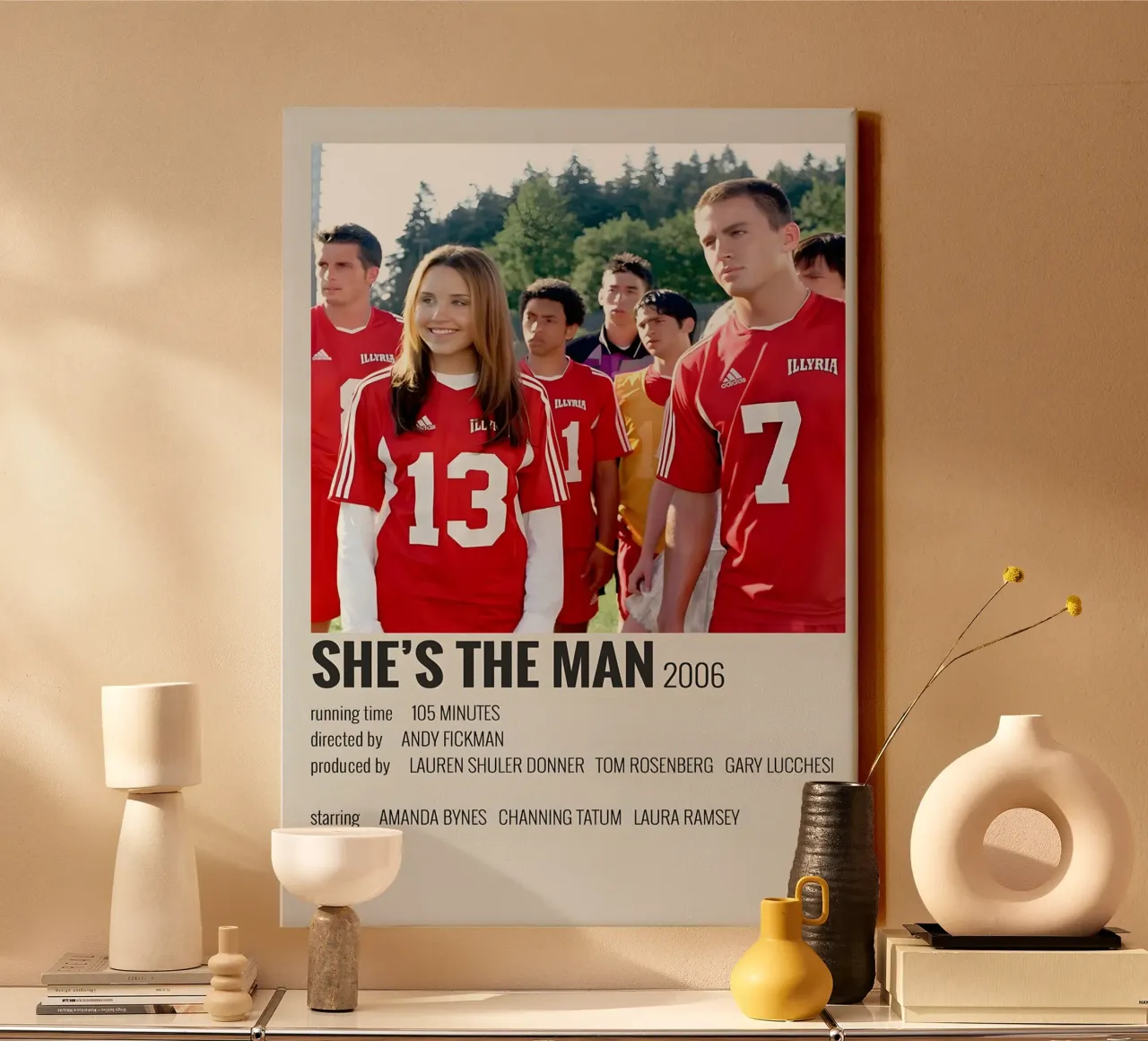 SHE'S THE MAN 2006 canvas met Baklijst van MVFminimalist