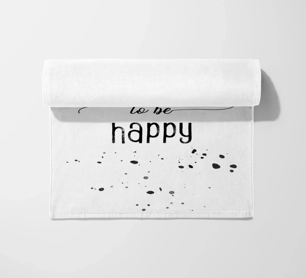 TEXT ART It is a good day to be happy telo mare da Melanie Viola