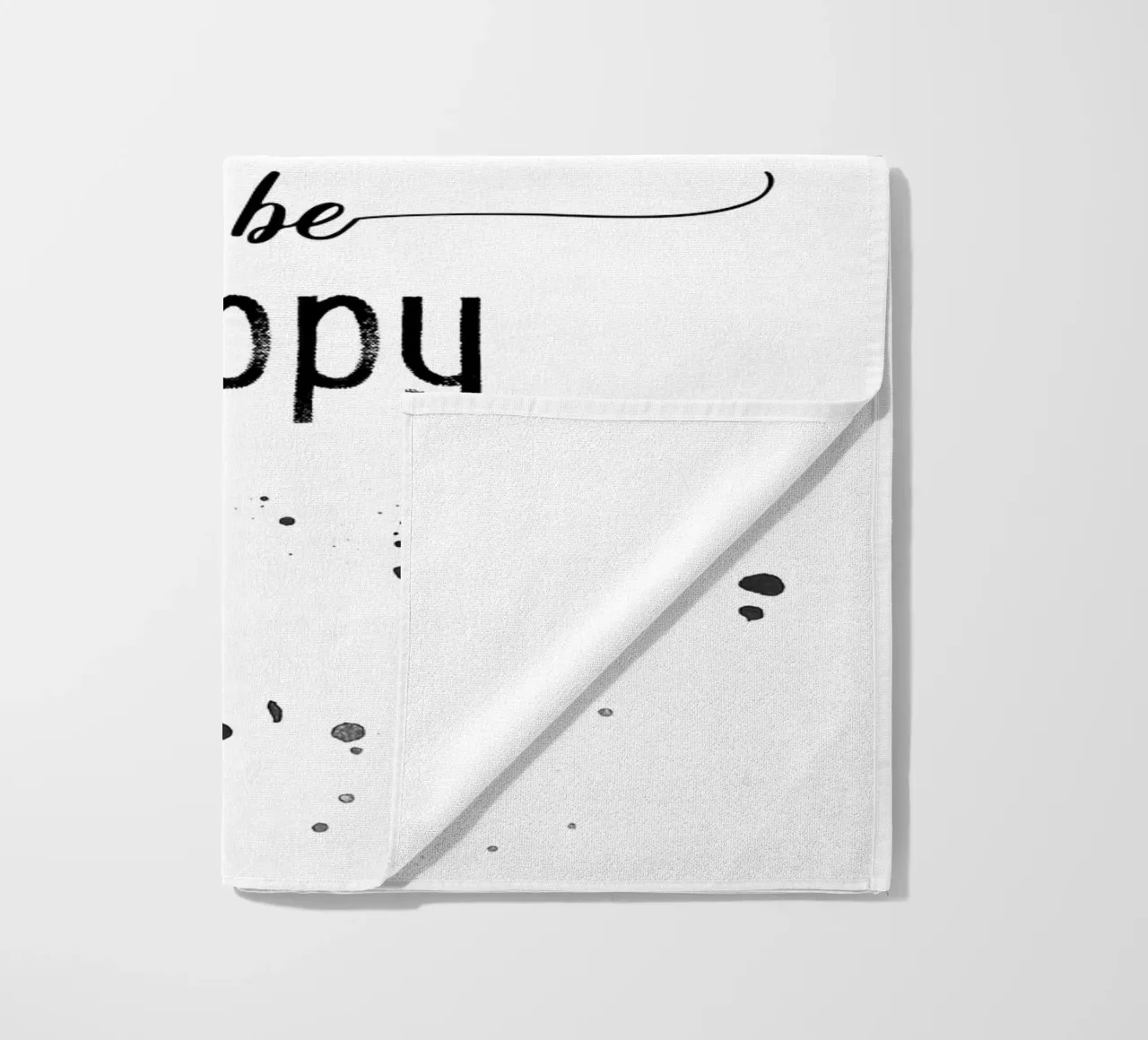 TEXT ART It is a good day to be happy telo mare da Melanie Viola