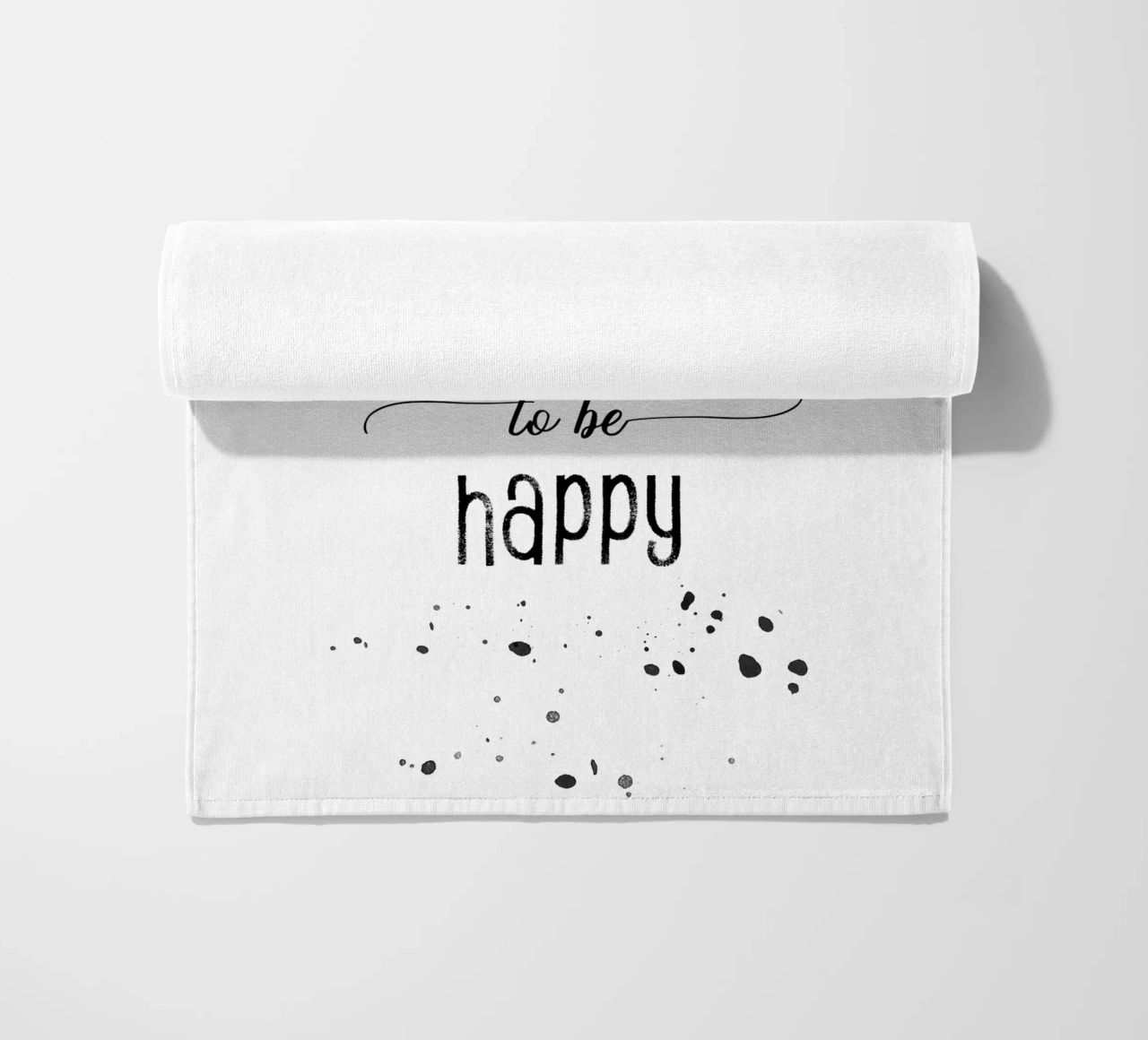 TEXT ART It is a good day to be happy telo mare da Melanie Viola