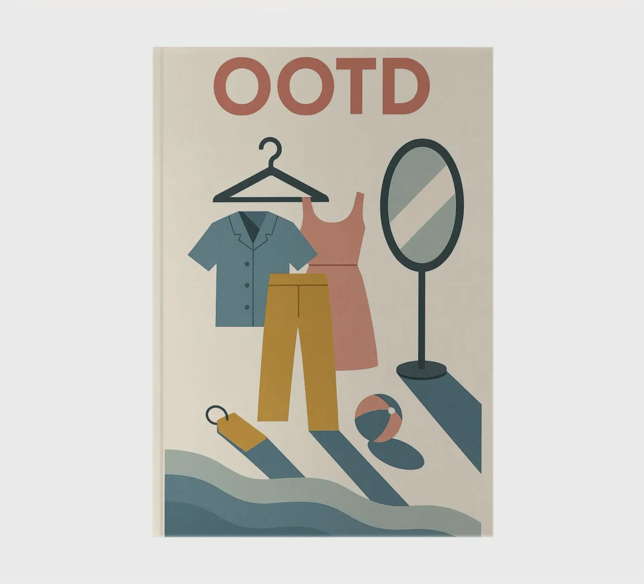 OOTD - An arty version of your outfit for the day notebook by Art Typo Essentiel