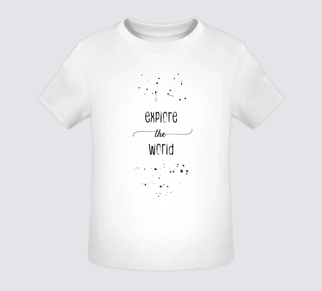 TEXT ART Explore the world maglietta neonato da Melanie Viola