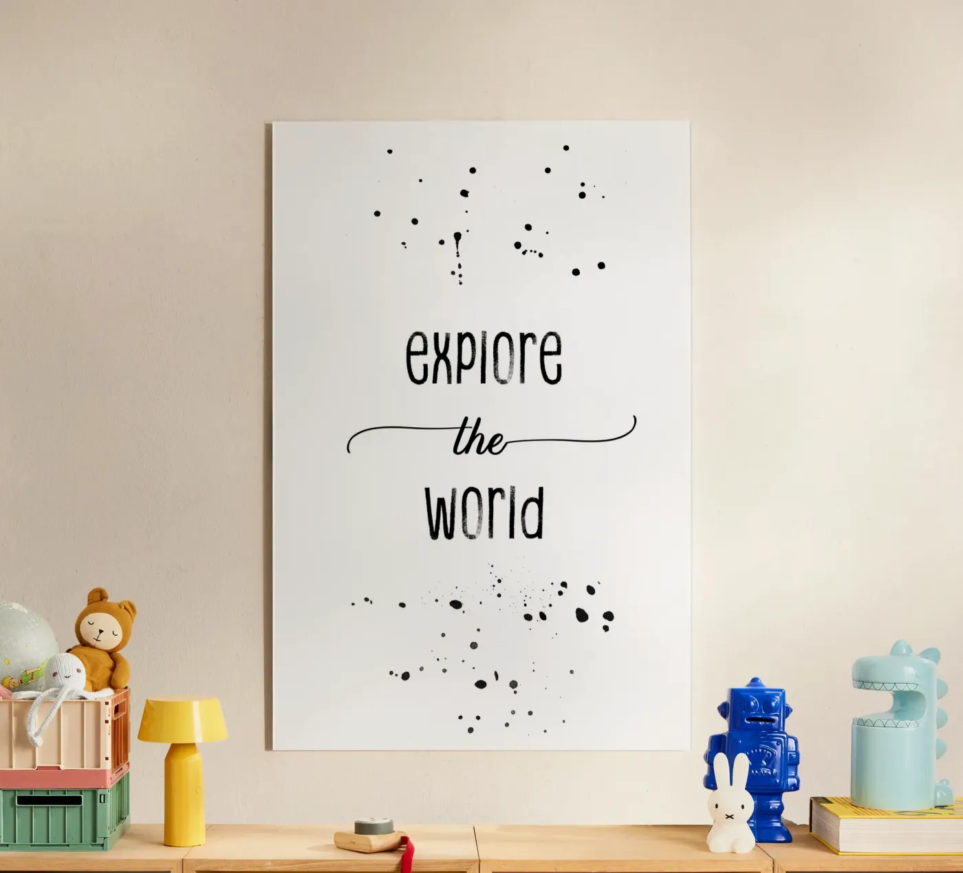 TEXT ART Explore the world plexiglass da Melanie Viola