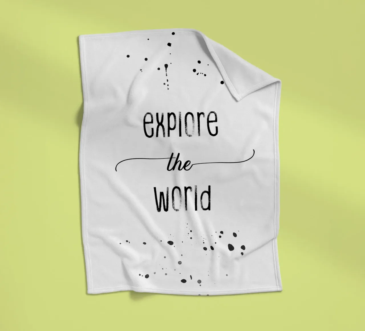 TEXT ART Explore the world coperta in pile da Melanie Viola