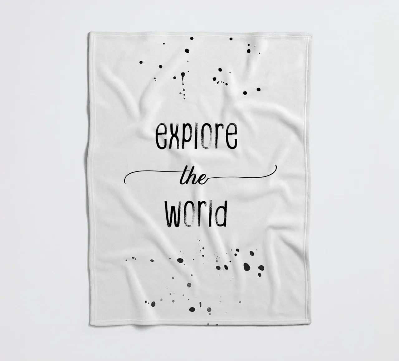 TEXT ART Explore the world coperta in pile da Melanie Viola