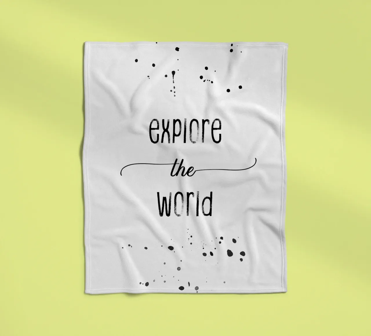 TEXT ART Explore the world coperta in pile da Melanie Viola