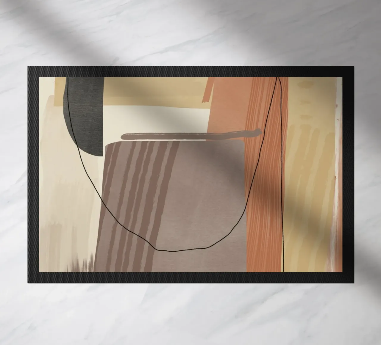 Groot abstract 06 deurmat van Little Dean