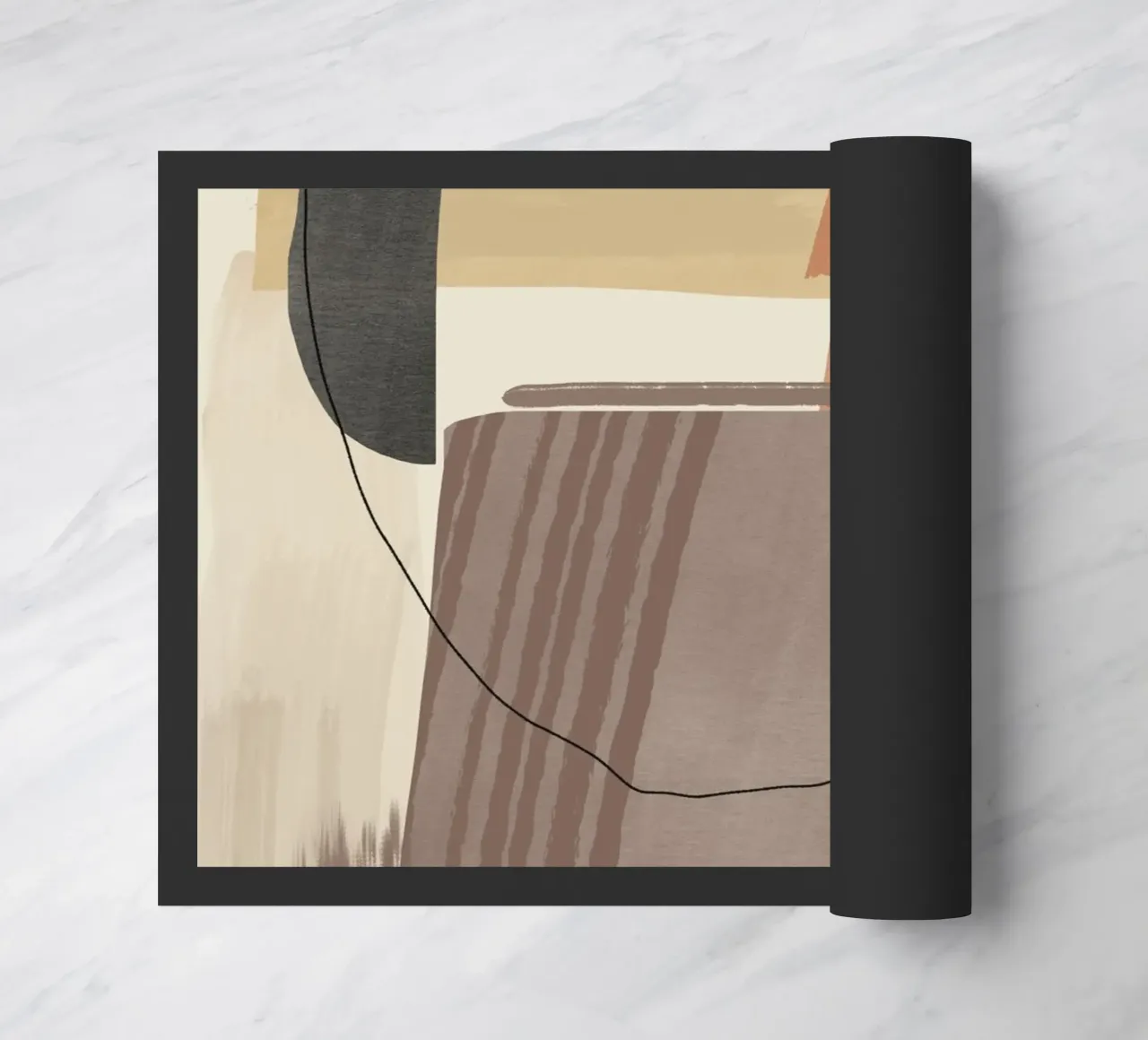 Groot abstract 06 deurmat van Little Dean