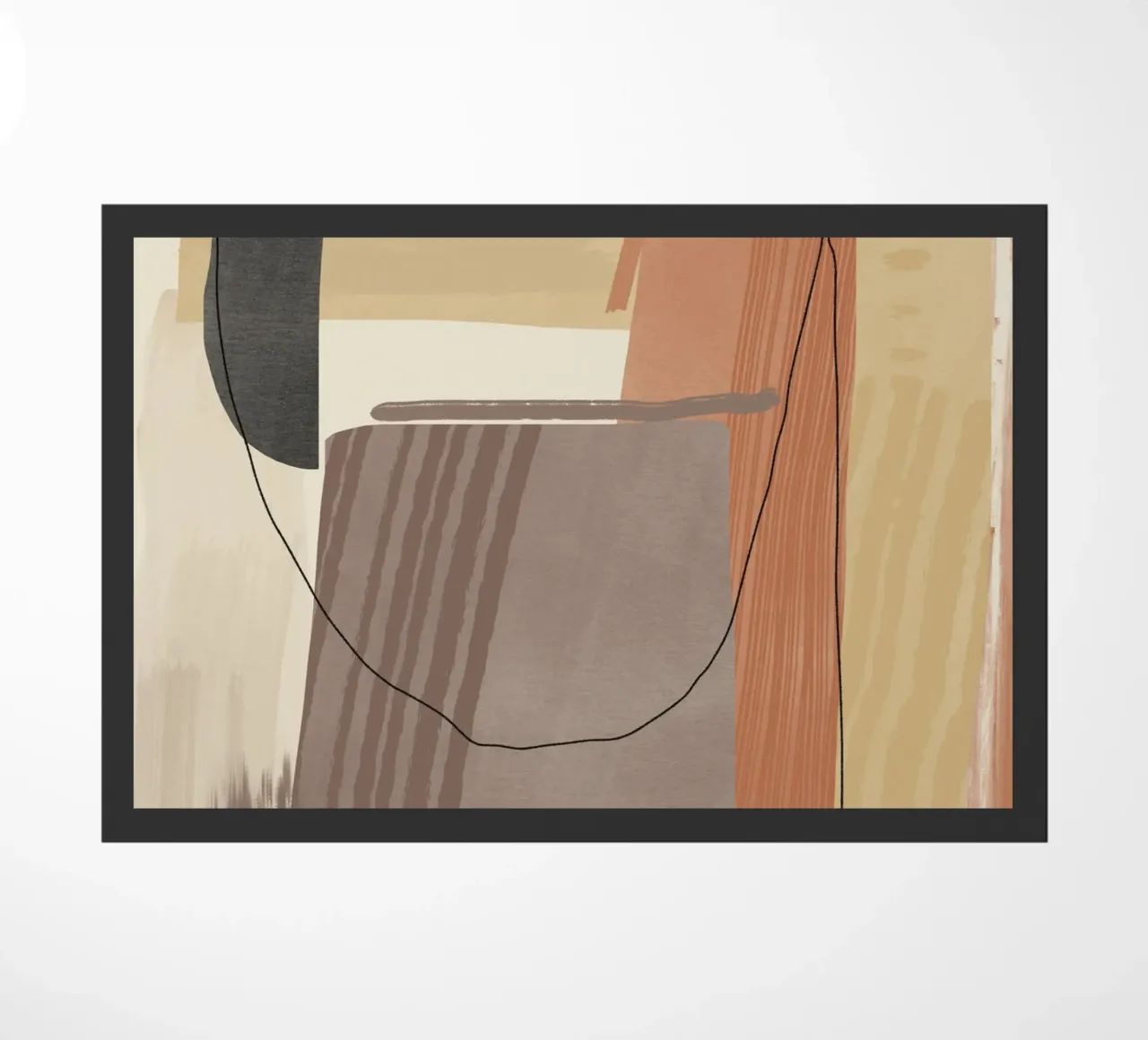 Groot abstract 06 deurmat van Little Dean