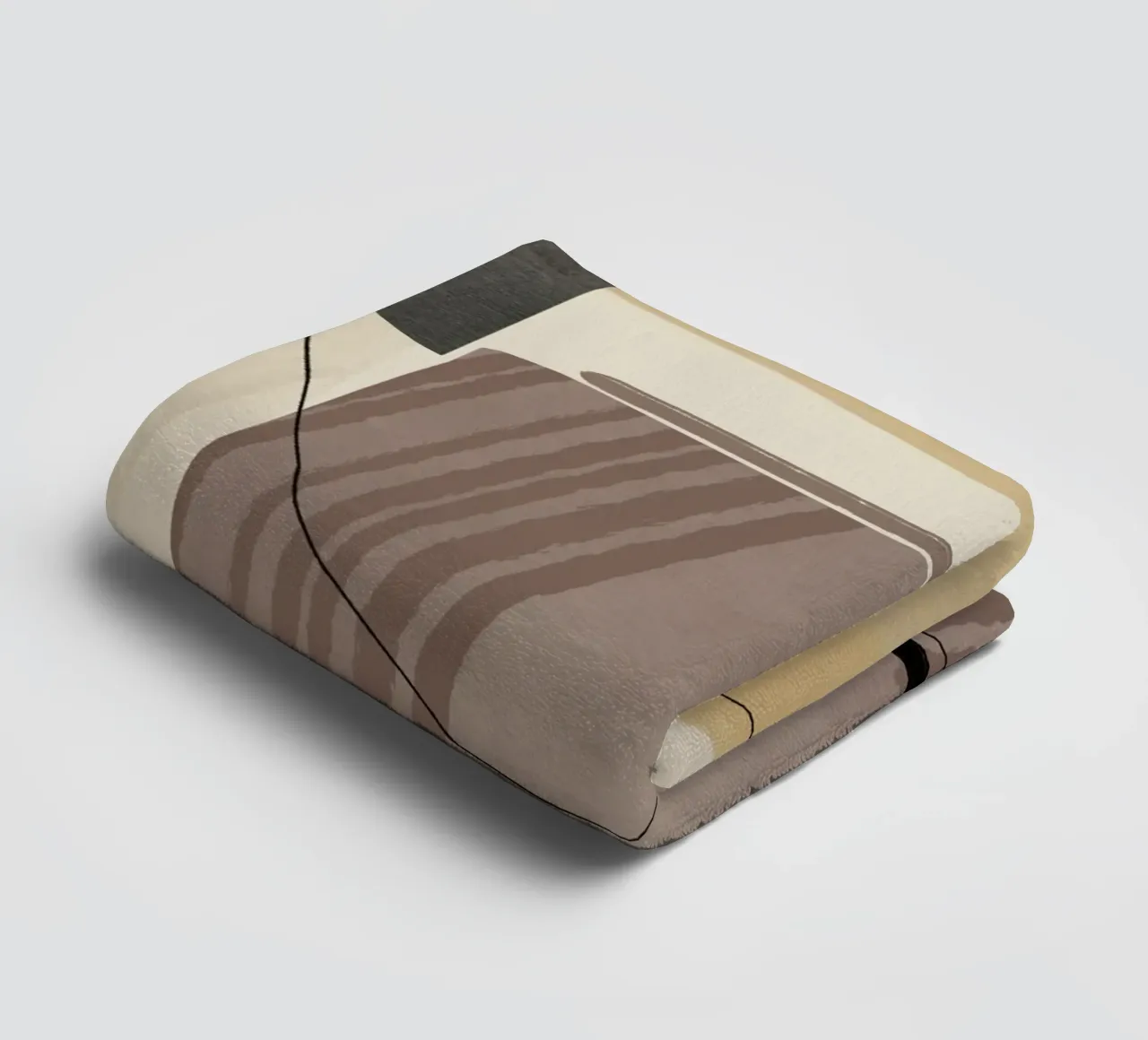 Textured large abstract 06 towel by Little Dean