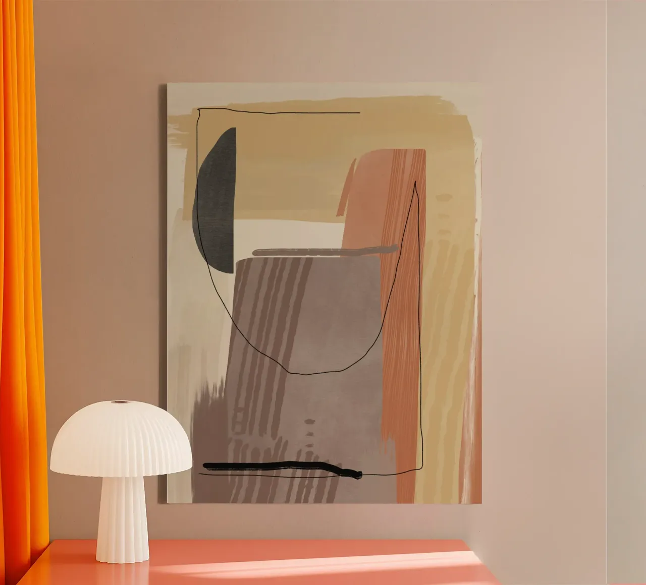 Large abstrait texturé 06 toile de Little Dean