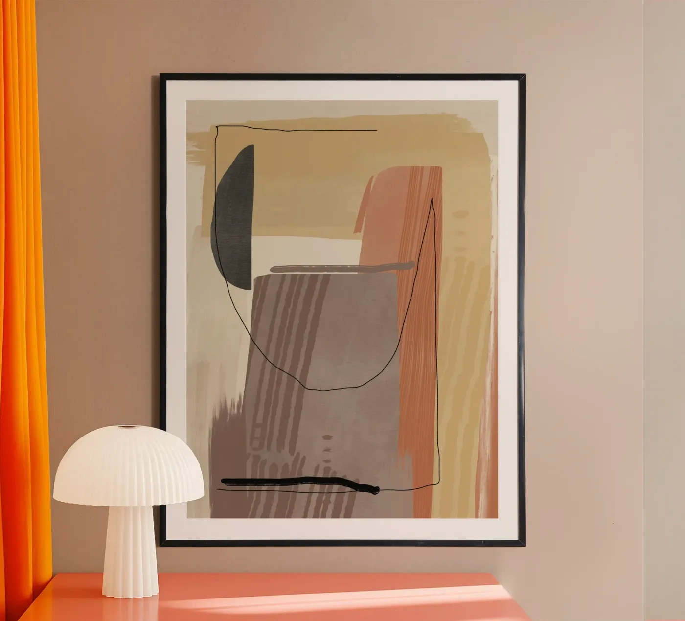 Large abstrait texturé 06 poster de Little Dean