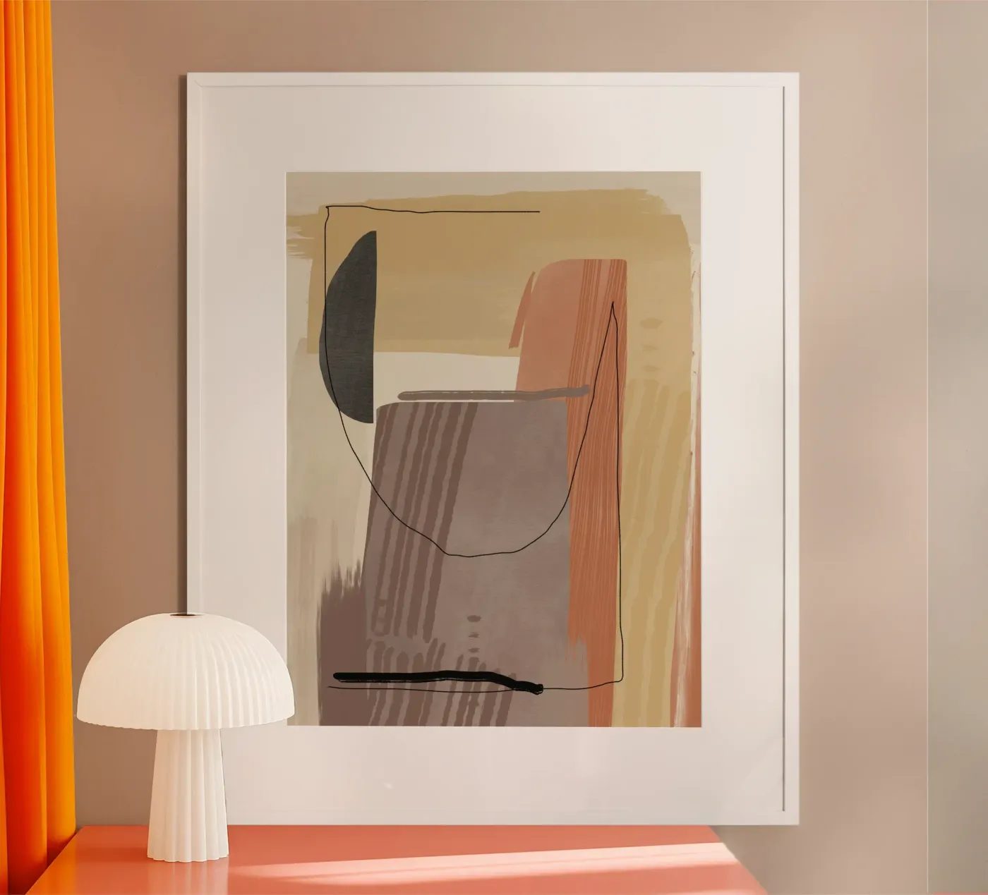 Large abstrait texturé 06 poster de Little Dean