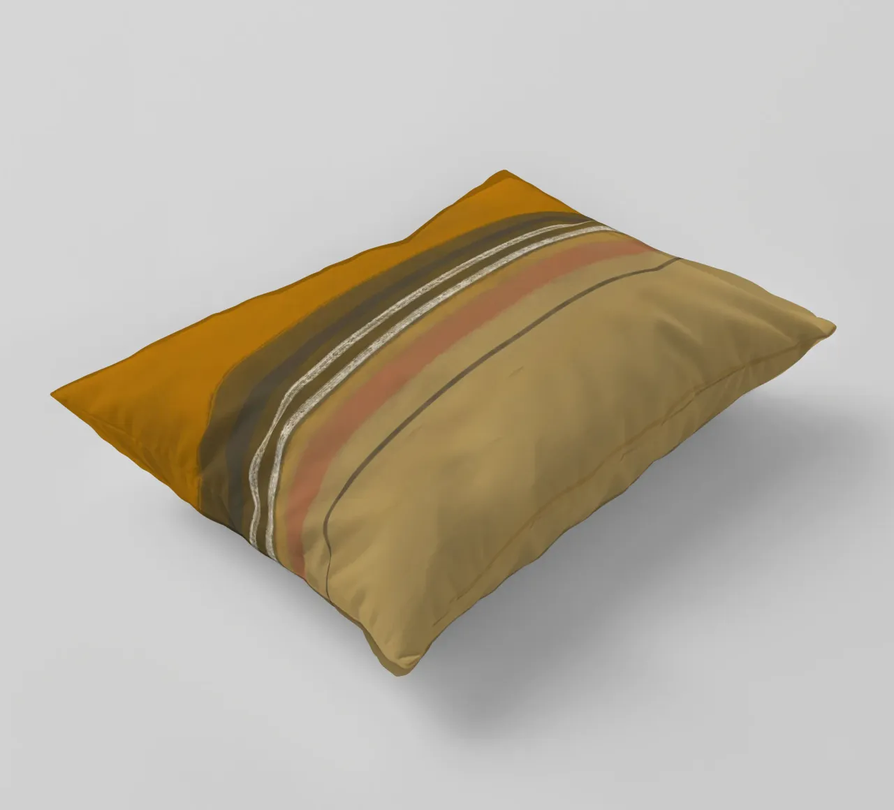 Textured large abstract 07 decorative cushion by Little Dean