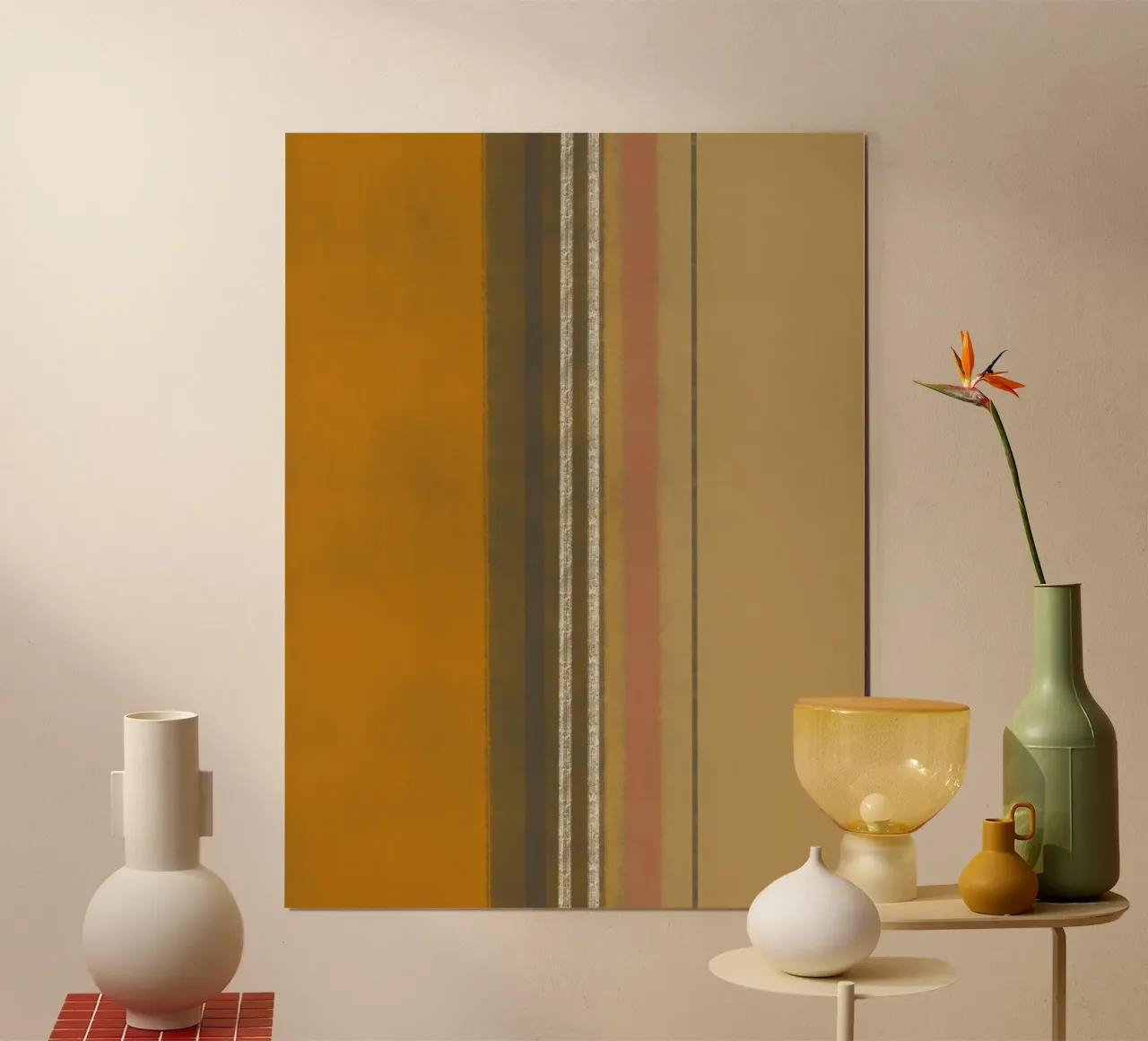 Groot abstract 07 poster van Little Dean