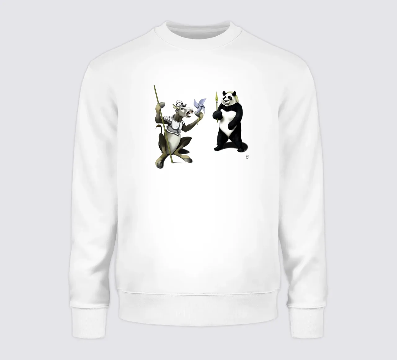 Donkey Xote and Sancho Panda (Wordless) felpa da Rob Art | Illustration