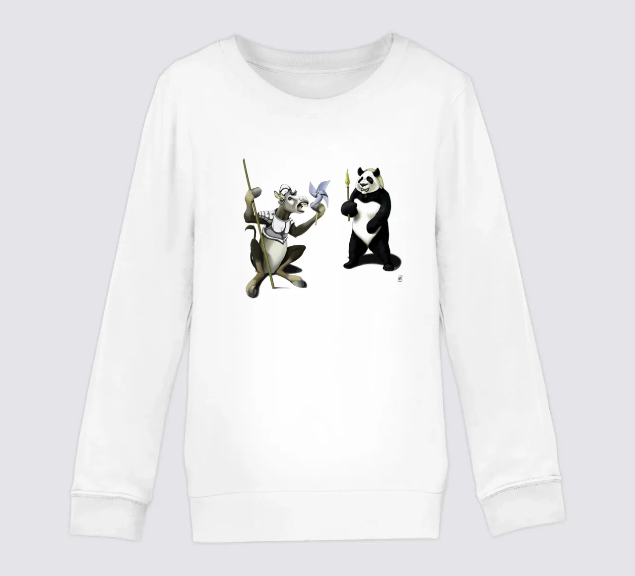 Donkey Xote and Sancho Panda (Wordless) felpa bambino da Rob Art | Illustration