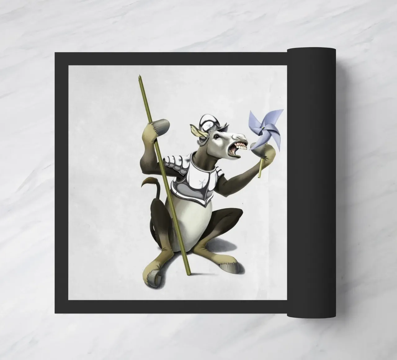 Donkey Xote and Sancho Panda (Wordless) zerbino da Rob Art | Illustration