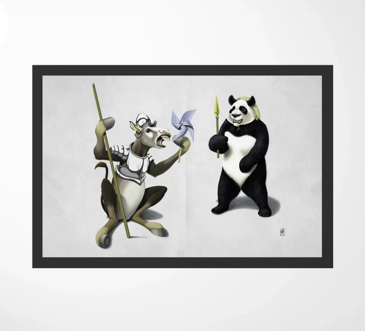 Donkey Xote and Sancho Panda (Wordless) zerbino da Rob Art | Illustration