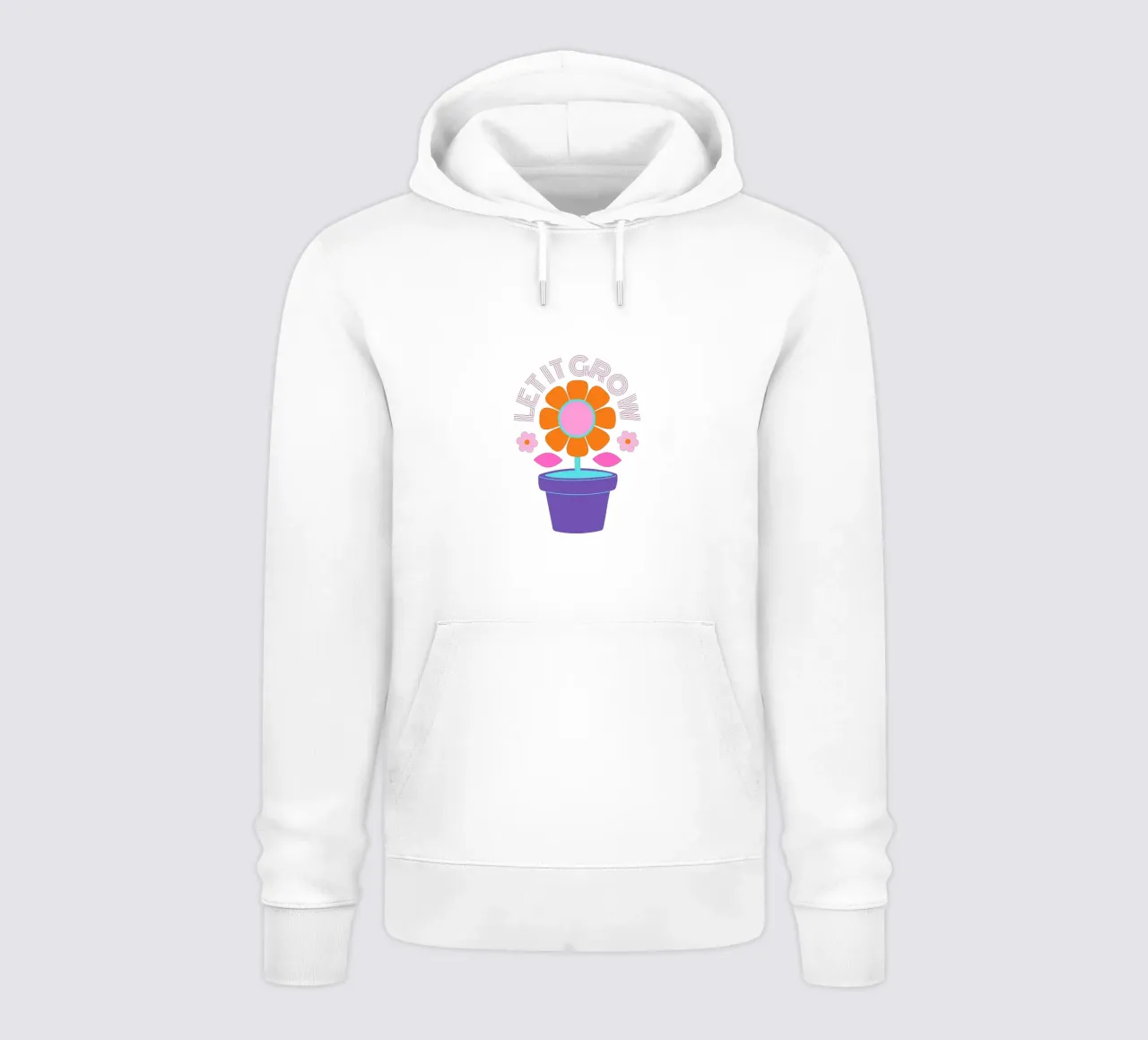 let it grow felpa con cappuccio da fummelhummel