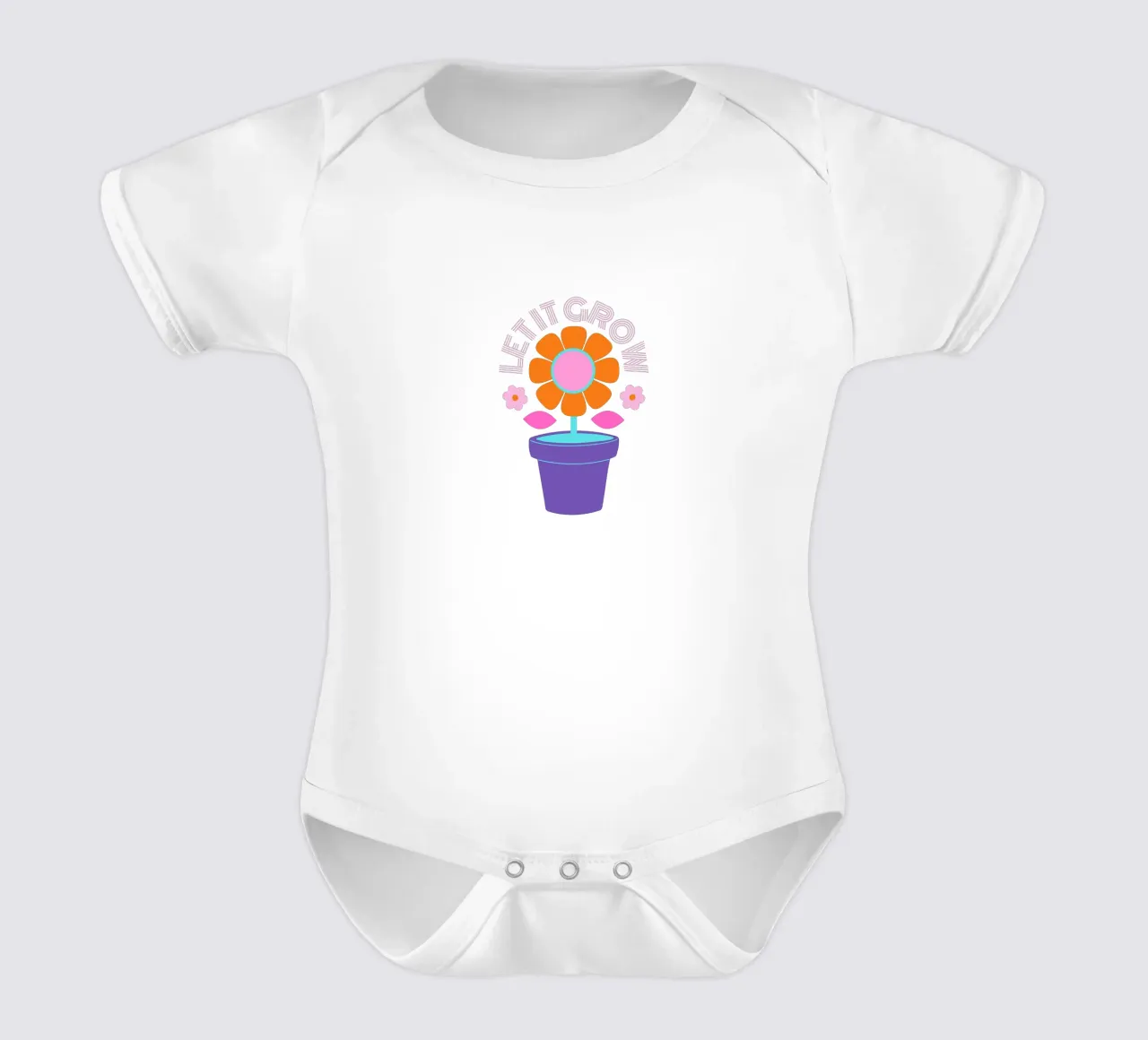 let it grow body neonato maniche corte da fummelhummel