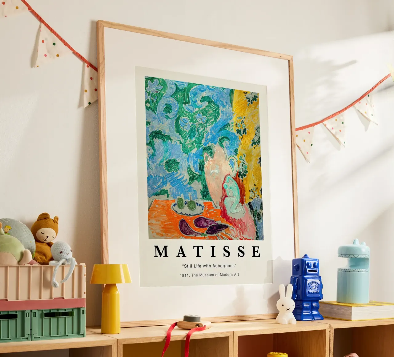 Matisse Natura morta con melanzane 1911 poster con telaio in plastica da Jam Poster