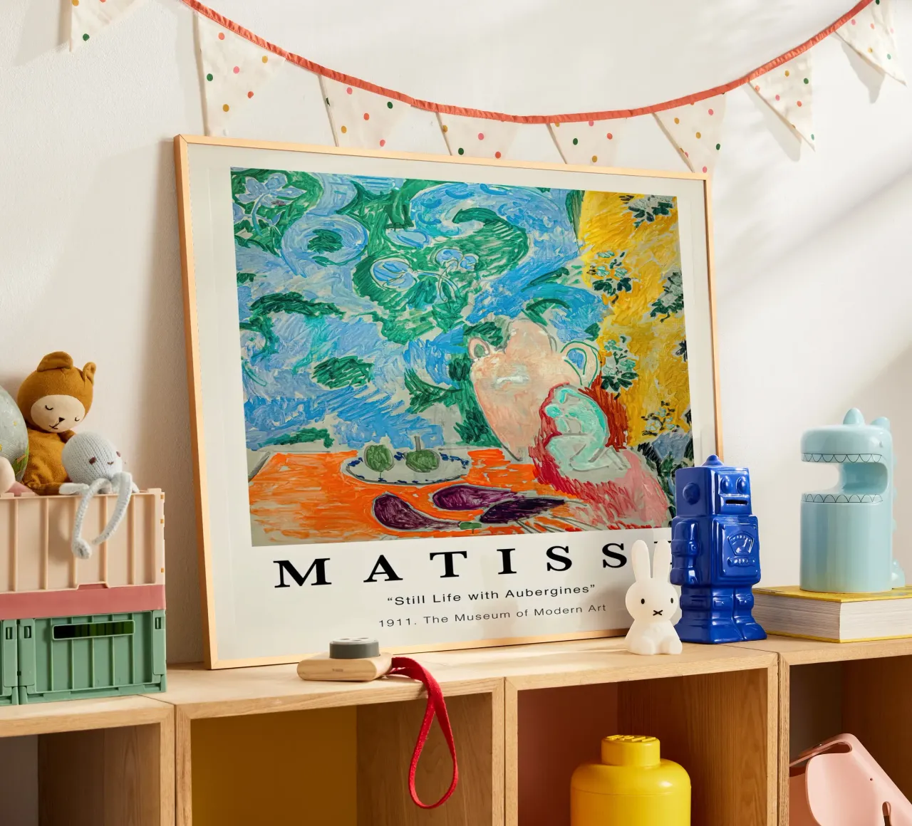 Matisse Natura morta con melanzane 1911 poster con telaio in plastica da Jam Poster