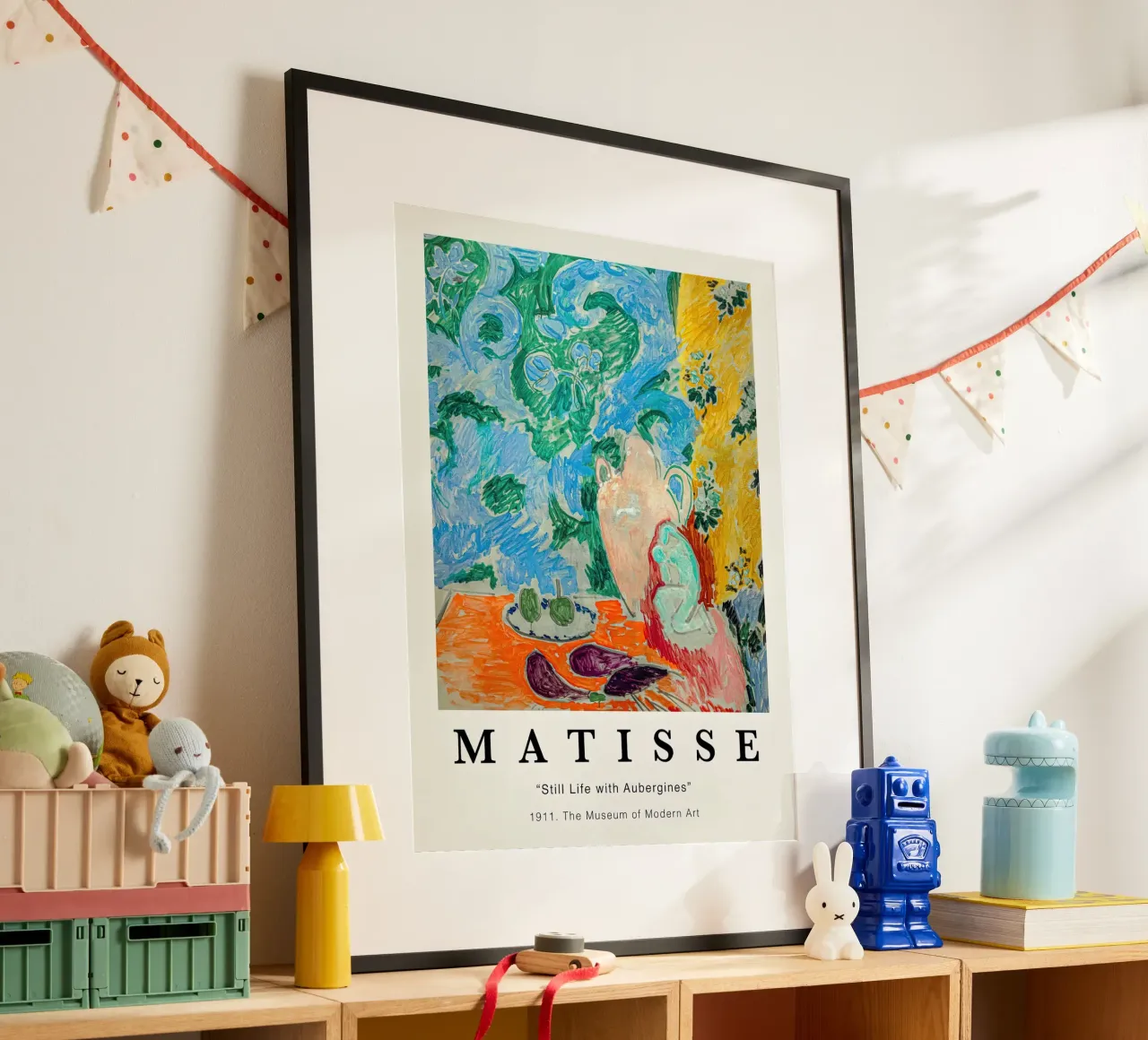 Matisse Natura morta con melanzane 1911 poster con telaio in plastica da Jam Poster