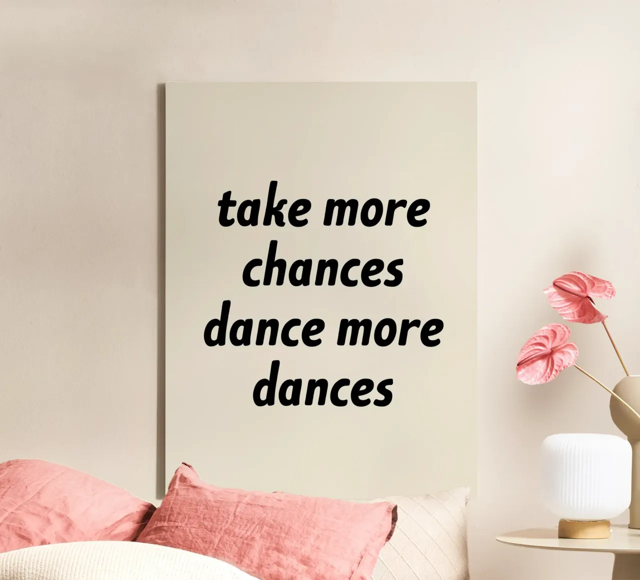 Neem meer kansen Dans meer dansen canvas van MoonlightPrint