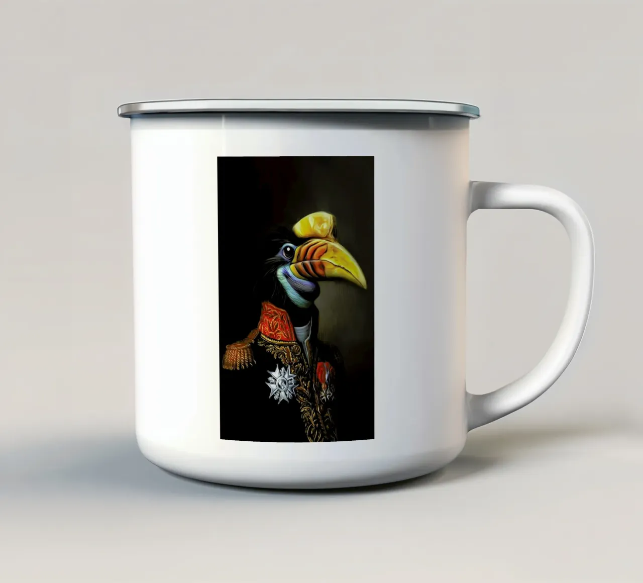 Oswald tazza in smalto da Tein Lucasson
