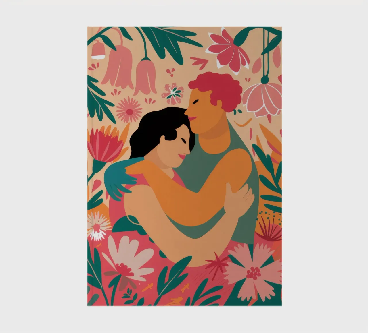 Floral Embrace Bliss notebook by Peak Delusion