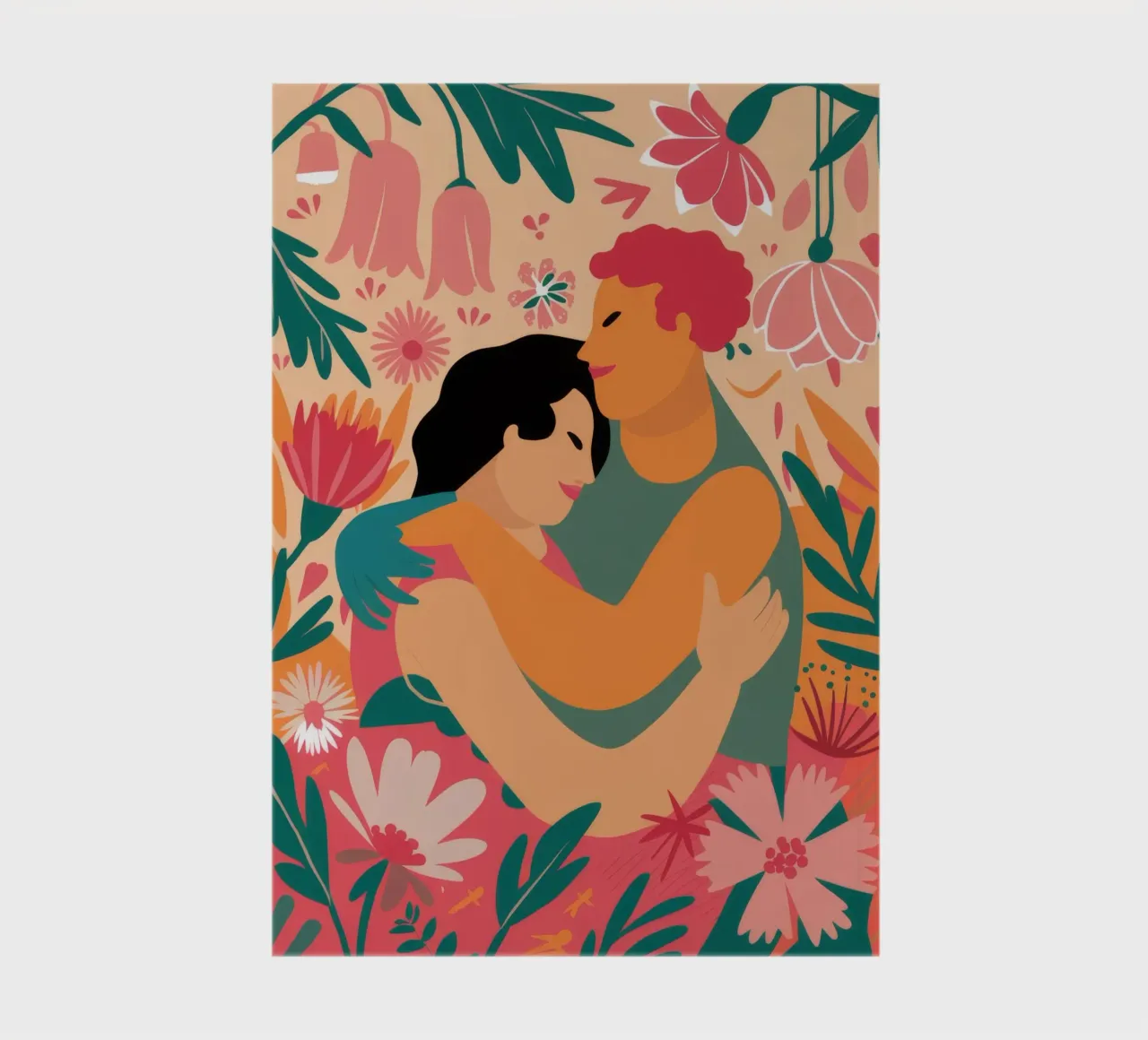 Floral Embrace Bliss notebook by Peak Delusion