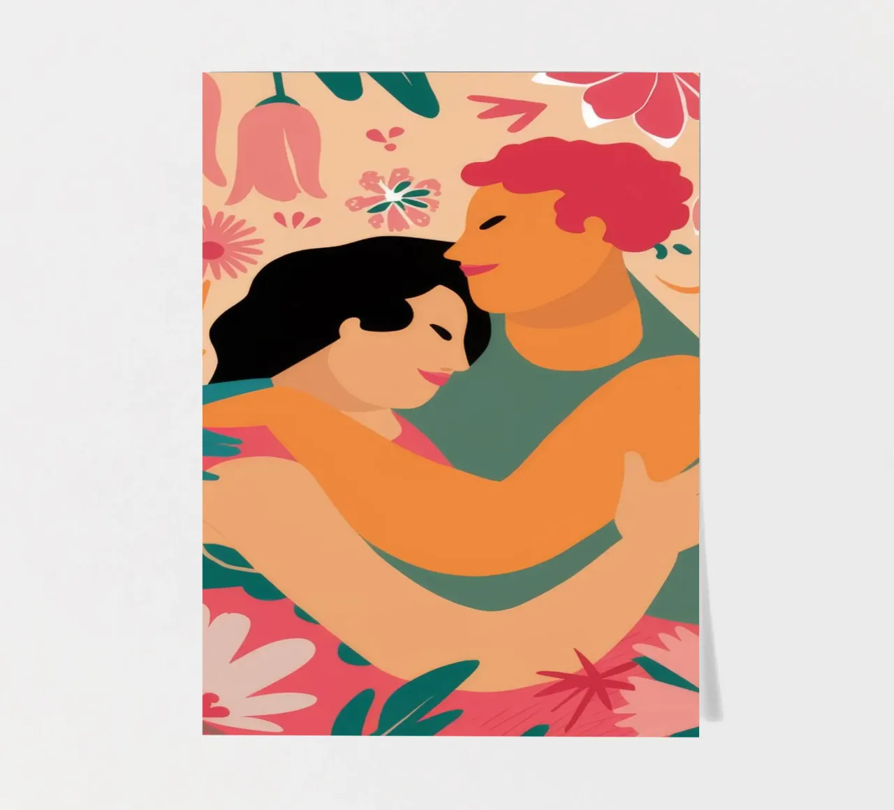 Floral Embrace Bliss sticker sheet by Peak Delusion