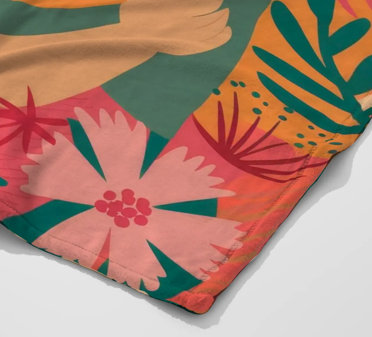 Floral Embrace Bliss fleece blanket by Peak Delusion