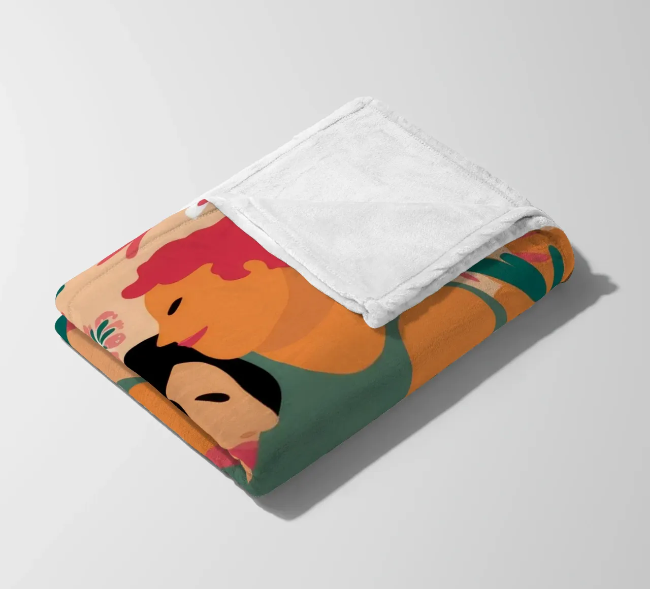 Floral Embrace Bliss fleece blanket by Peak Delusion