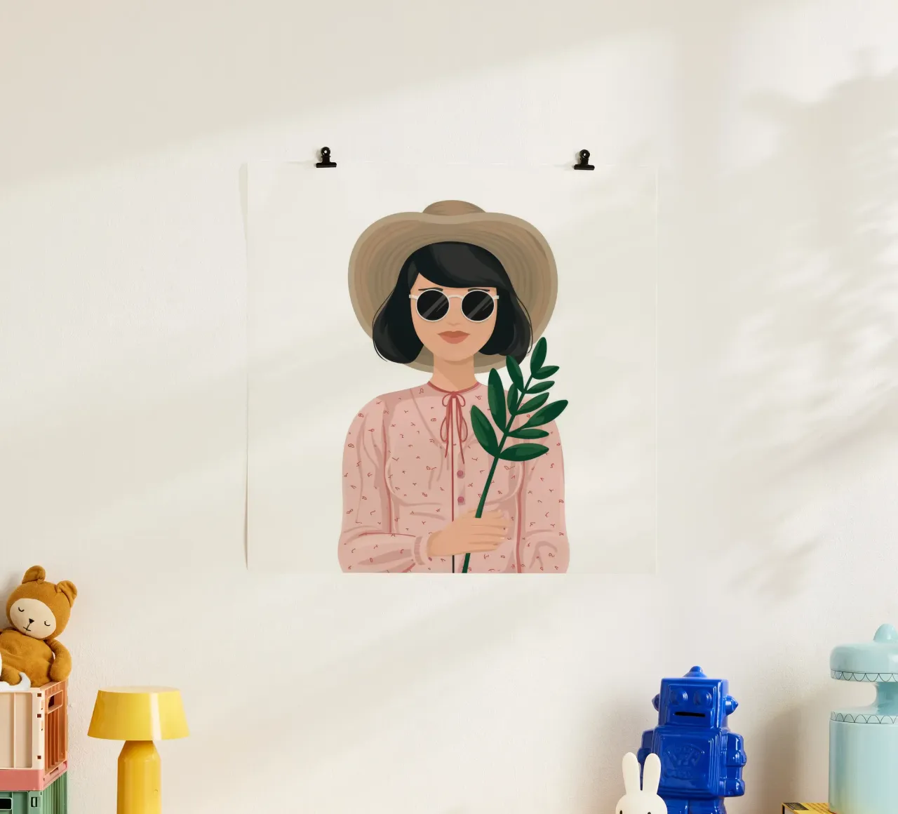 Cappello estivo Fern poster con telaio in plastica da Peak Delusion