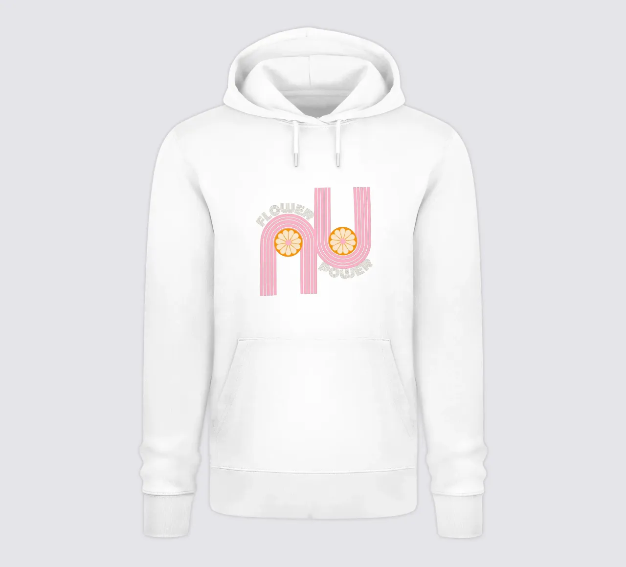 flowerpower felpa con cappuccio da fummelhummel