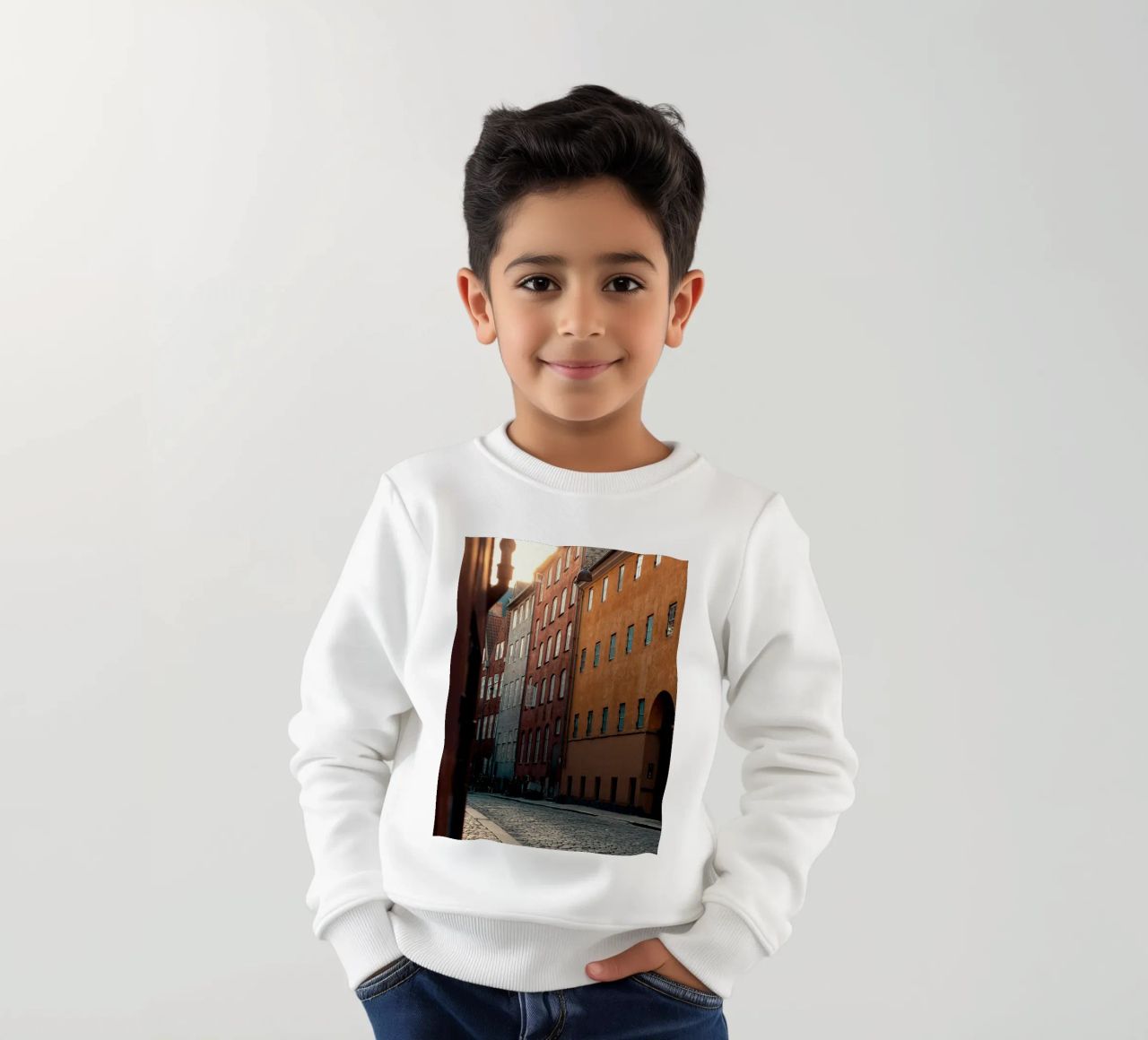 Un muro colorato esplode felpa bambino da Classic