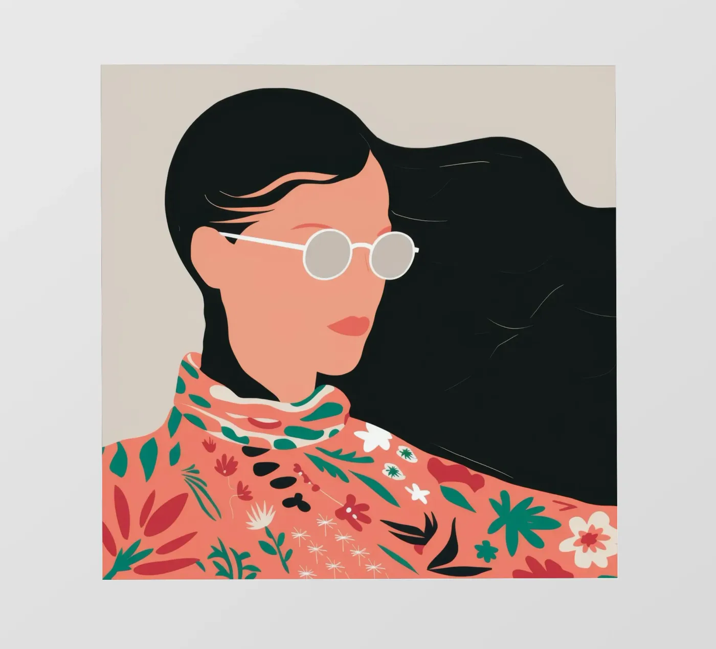 Camicetta floreale Wind pellicola backlit da Peak Delusion