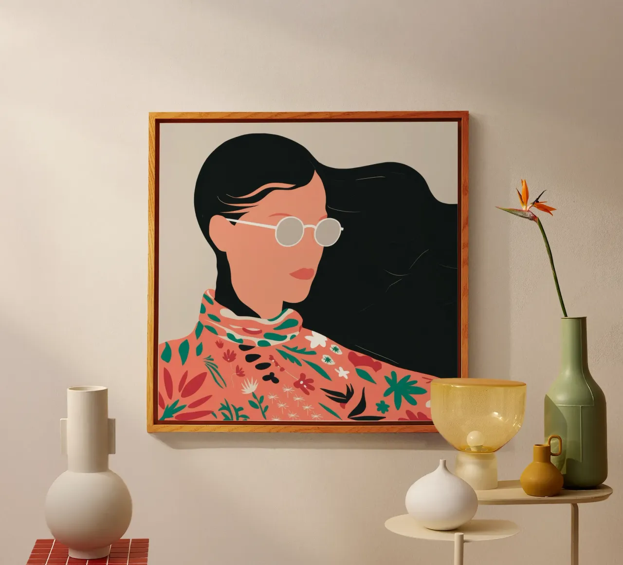 Camicetta floreale Wind plexiglass da Peak Delusion