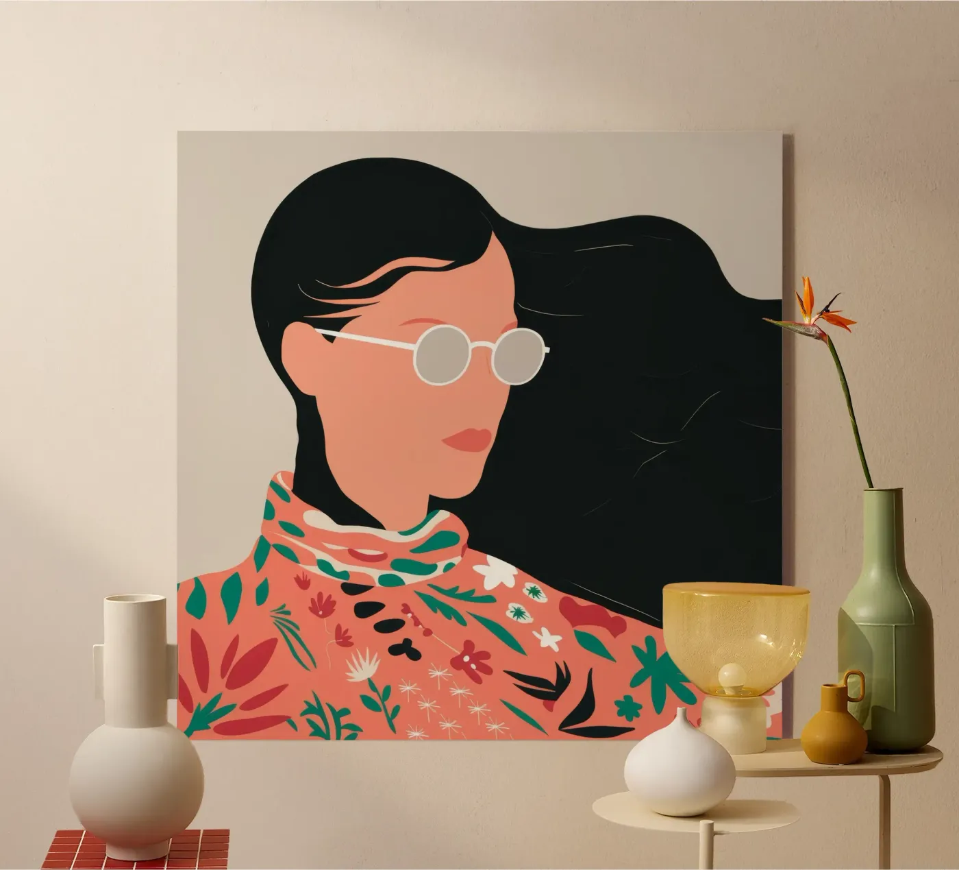 Floral Blouse Wind plexiglas de Peak Delusion