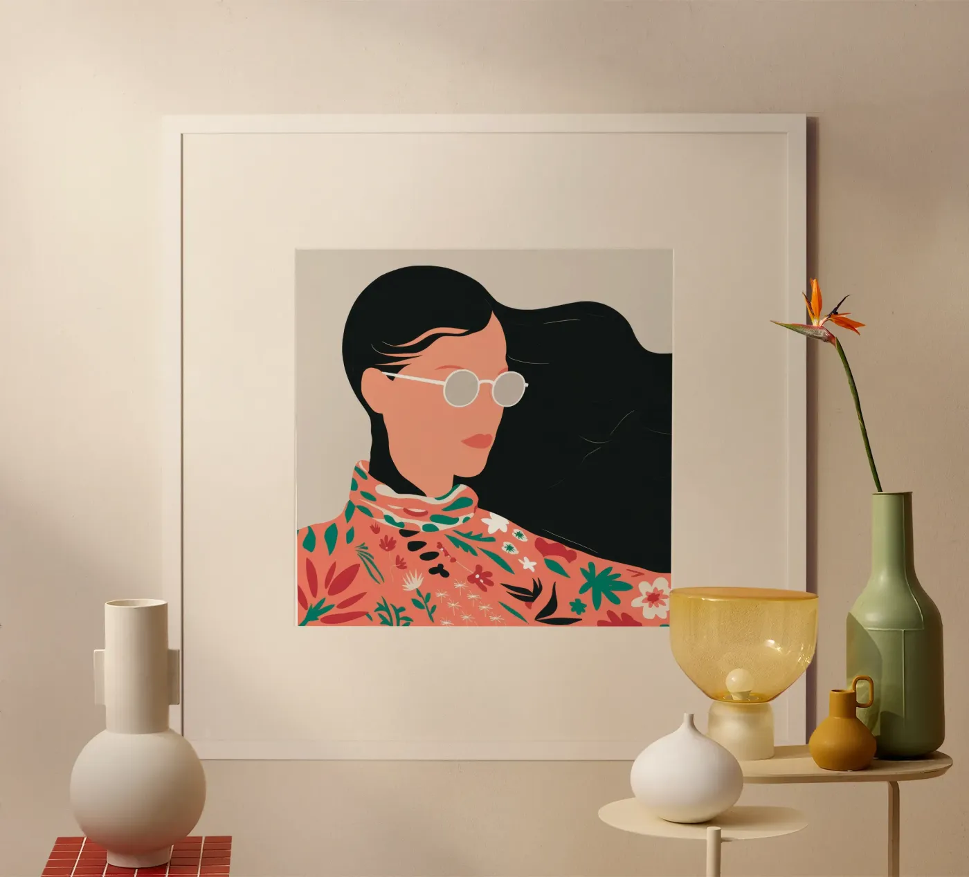 Floral Blouse Wind poster by Peak Delusion
