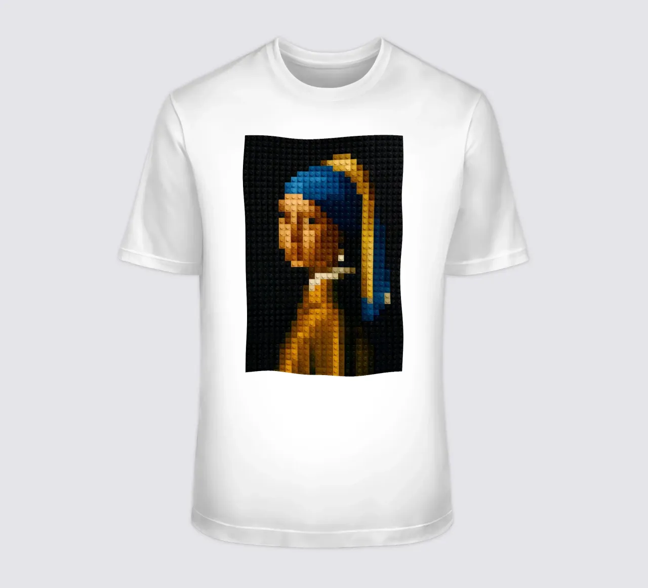 Vermeer in LEGO t-shirt da KUNSTstück