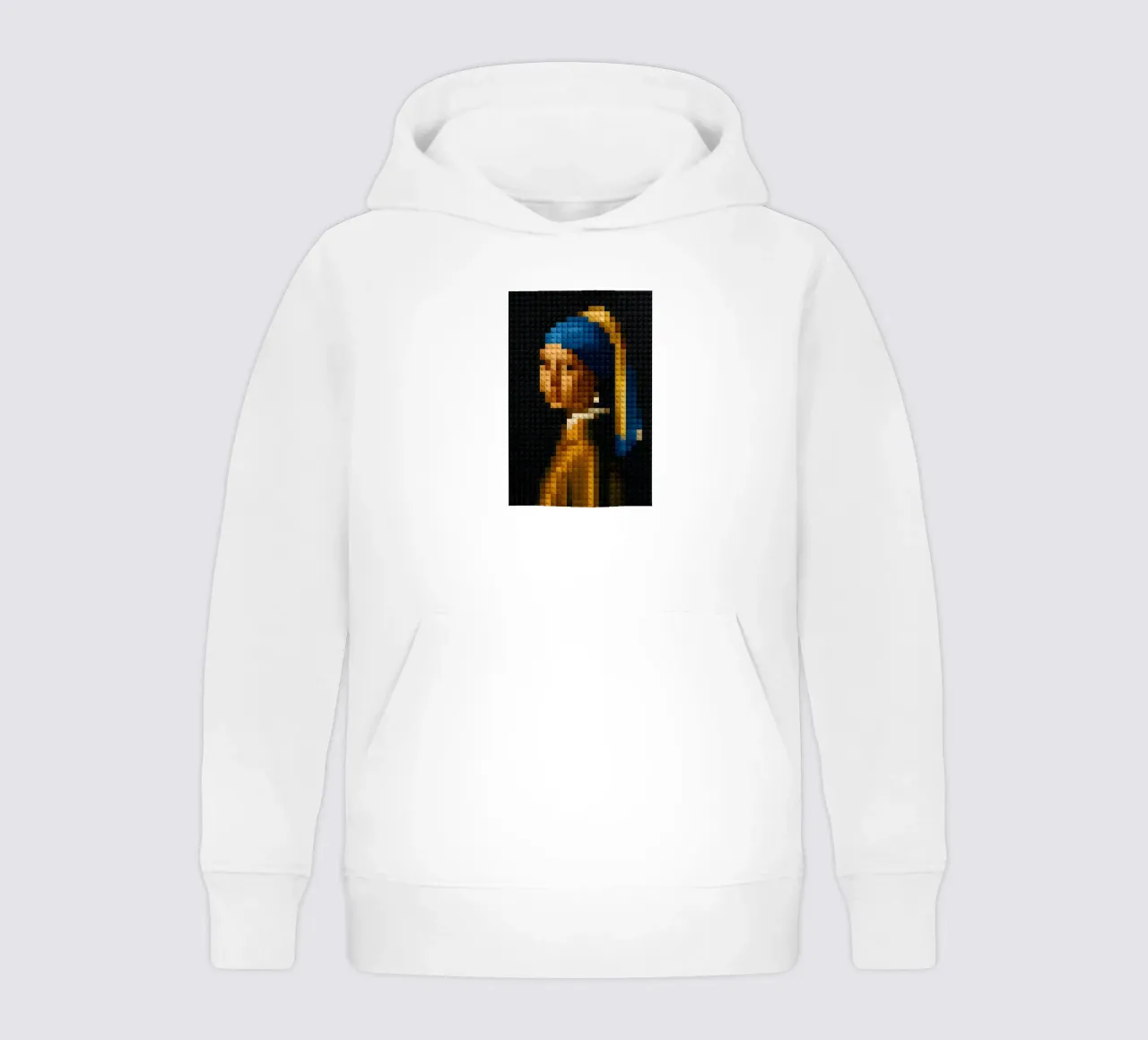 Vermeer in LEGO felpa bambino con cappuccio da KUNSTstück