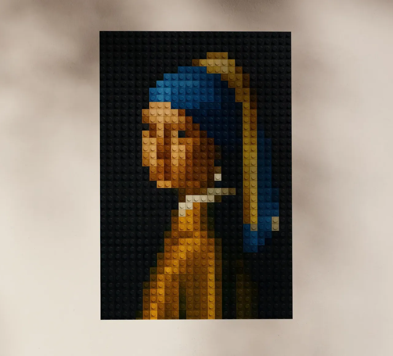 Vermeer in LEGO pellicola backlit da KUNSTstück