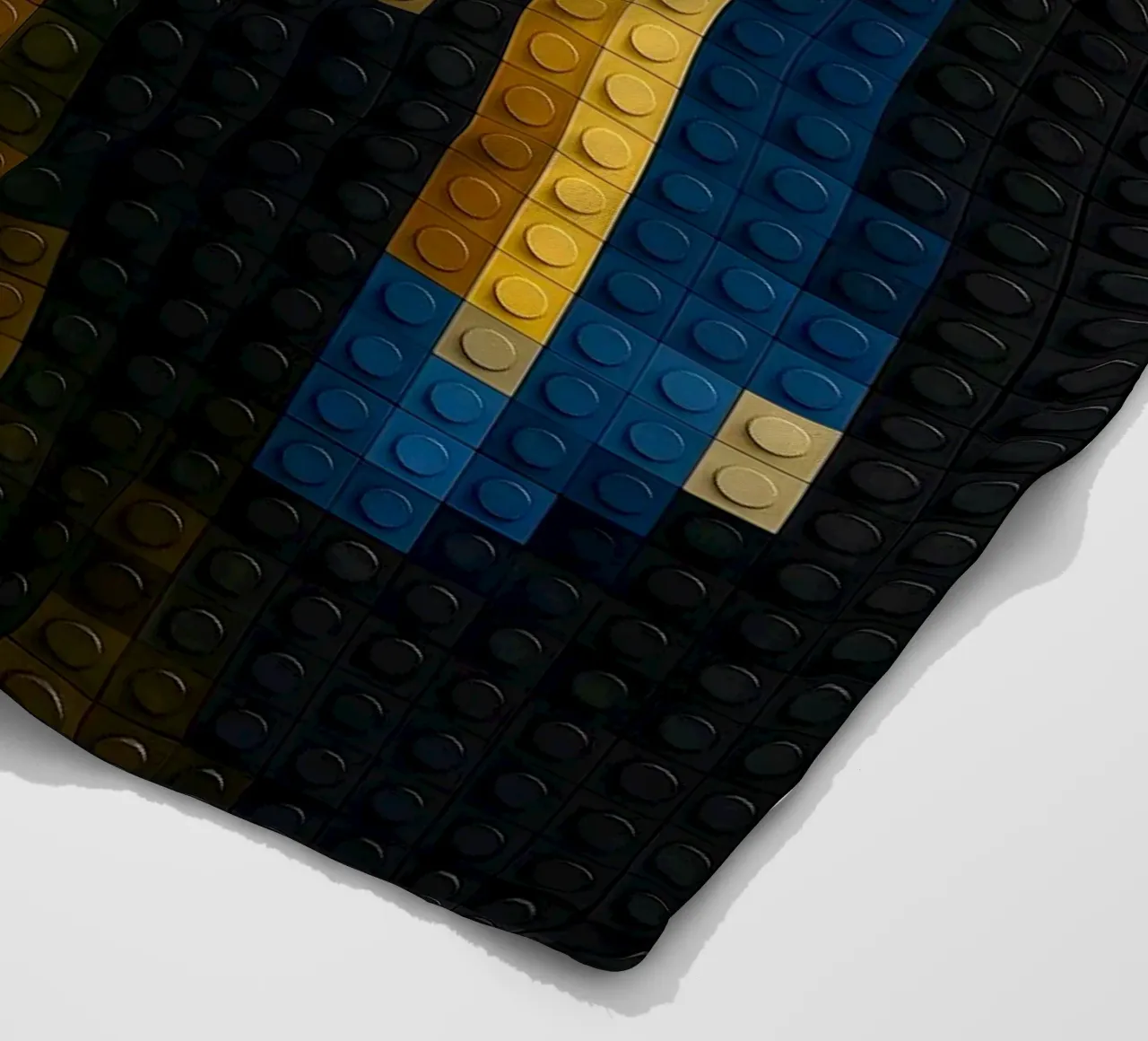 Vermeer in LEGO coperta in pile da KUNSTstück