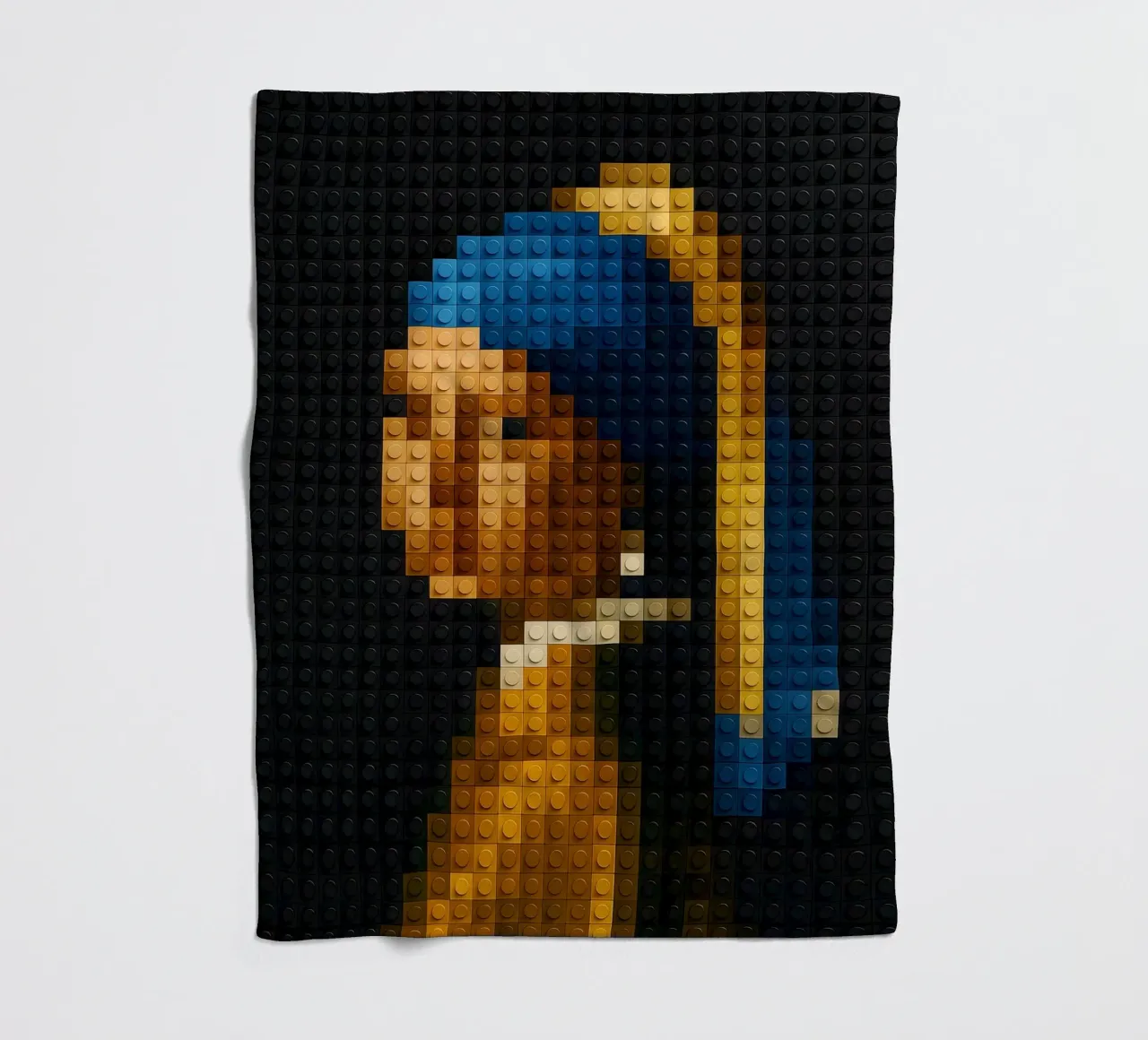 Vermeer in LEGO coperta in pile da KUNSTstück